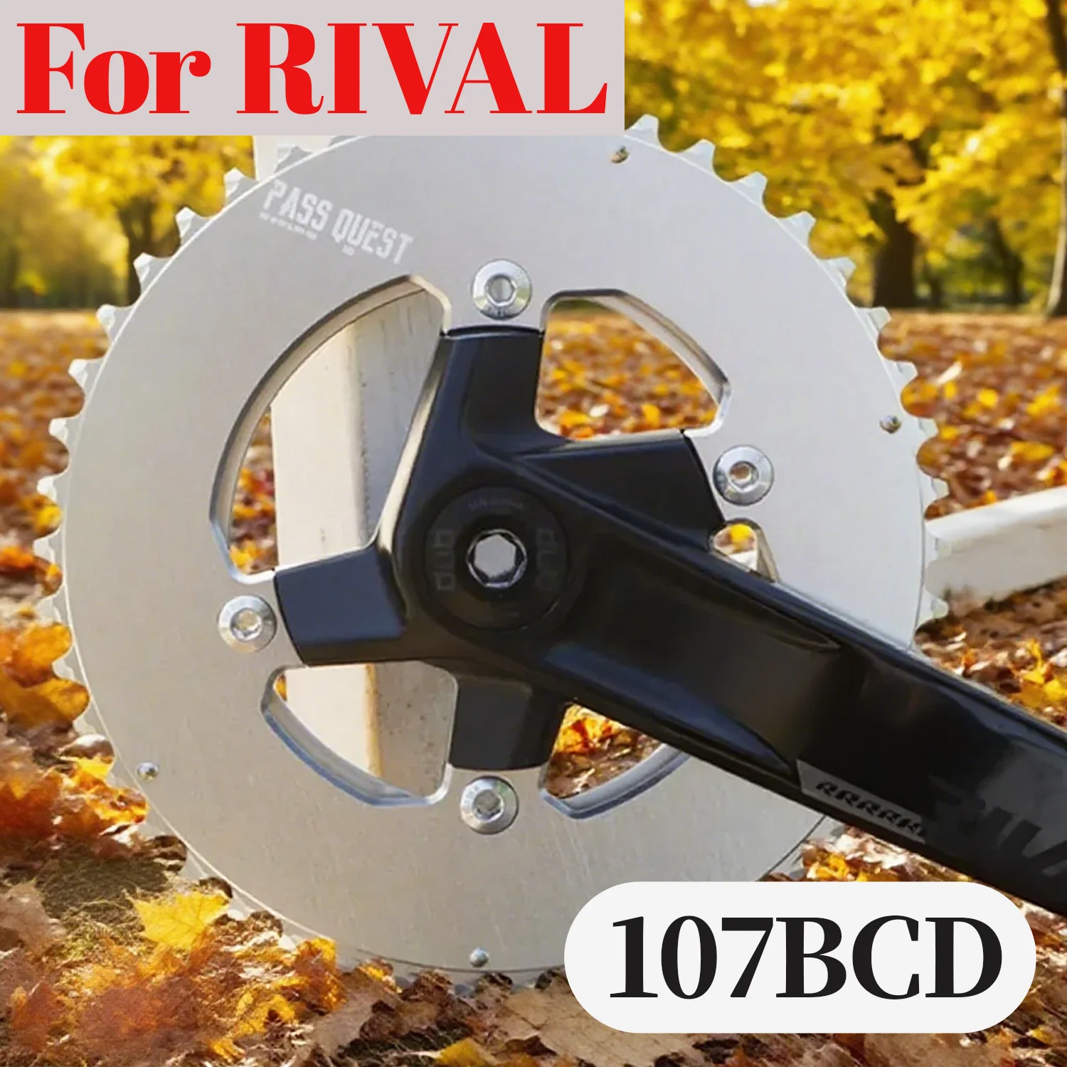 

Звездочка 107 Bcd с 4 болтами для Sram Rival Axs 12s 52 50 48 46 39 37 35 33 Звездочка Power Meter Spider Двойная звездочка для шоссейного велосипеда