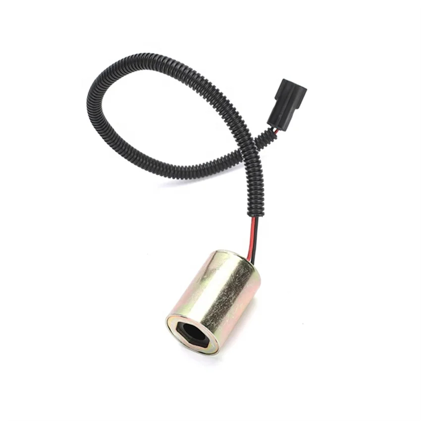 for Daewoo Excavator 12V H:52.6 mm ID:14mm DH60-5 DH60-7 Solenoid Valve Coil