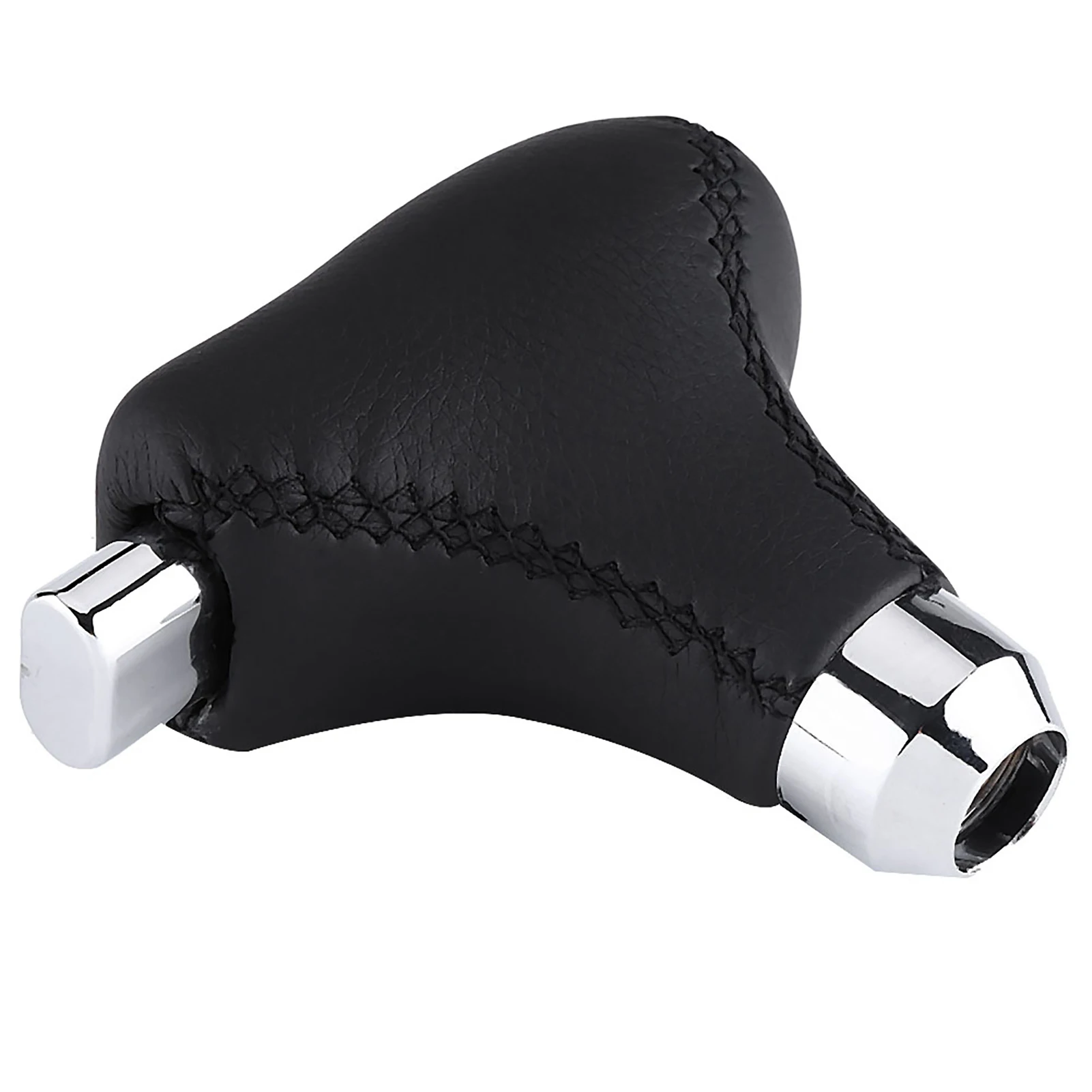 

Hand Stitched PU Leather Gear Shift Knob Cover Universal Replacement for Automatic Car Black