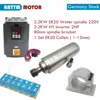 EU 재고 있음 ER20 수냉식 스핀들 키트, 수냉식 스핀들, 2.2kw 인버터, 80mm 스핀들 브래킷, 75w 워터 펌프 1