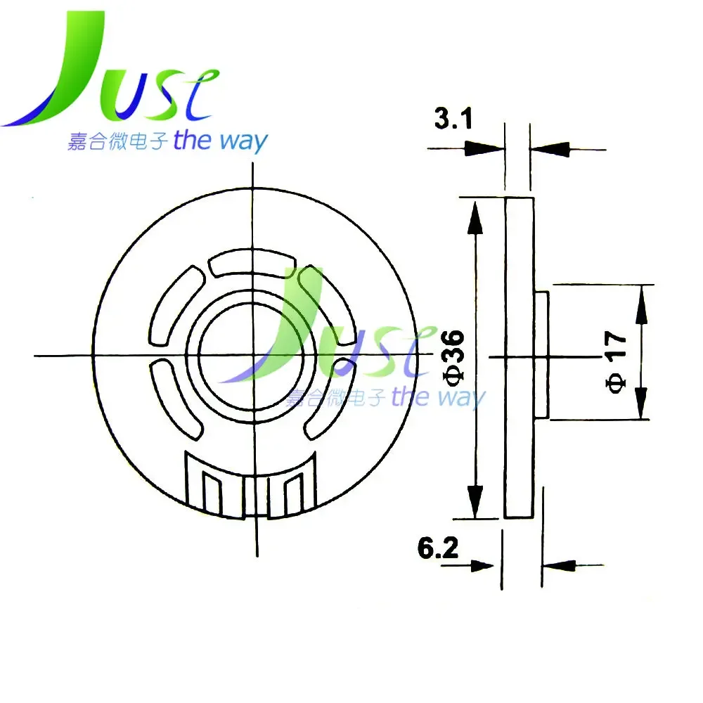 10Pcs Diameter 36MM 8Ohm 0.25W Loud Speaker Plastic Case Inner Magnet 3.6CM 36*6.2MM 8R 8 Ohm 0.25 Watt Loudspeaker For Toy Car