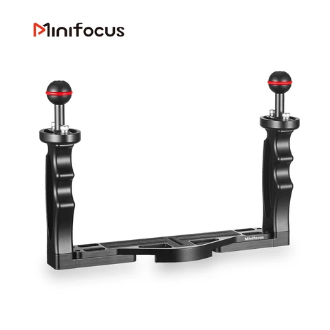 Plataforma estabilizadora de bandeja de mergulho com alça dupla ajustável para gopro canon sony dslr câmera smartphone suporte de montagem de caixa subaquática