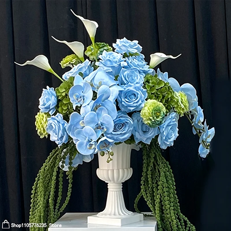 Künstliche Rosen-Orchideen-Tischdekoration Blumenball Hochzeitsfeier-Dekoration Blumenarrangement Tischdekoration für Zuhause und Veranstaltungen – Detail 6