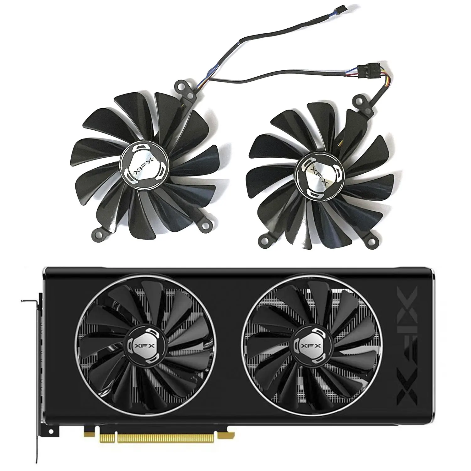 

New Original RX5700 XT GPU Fan 4PIN 95MM CF1010U12S for XFX Radeon RX 5700 DD Ultra RX 5700XT THICC II Ultra Graphics Card