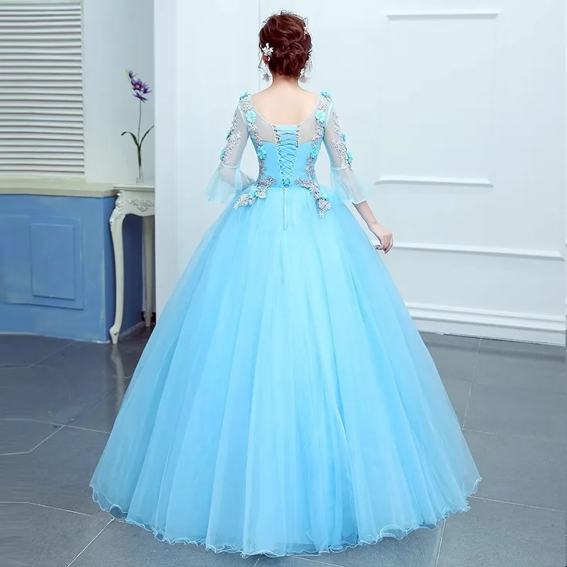 Dostosowane modne suknie balowe Quinceanera sukienki aplikacje tiulowe balowe suknie na przyjęcie urodzinowe formalne Vestido De 15 Anos Sweet 16