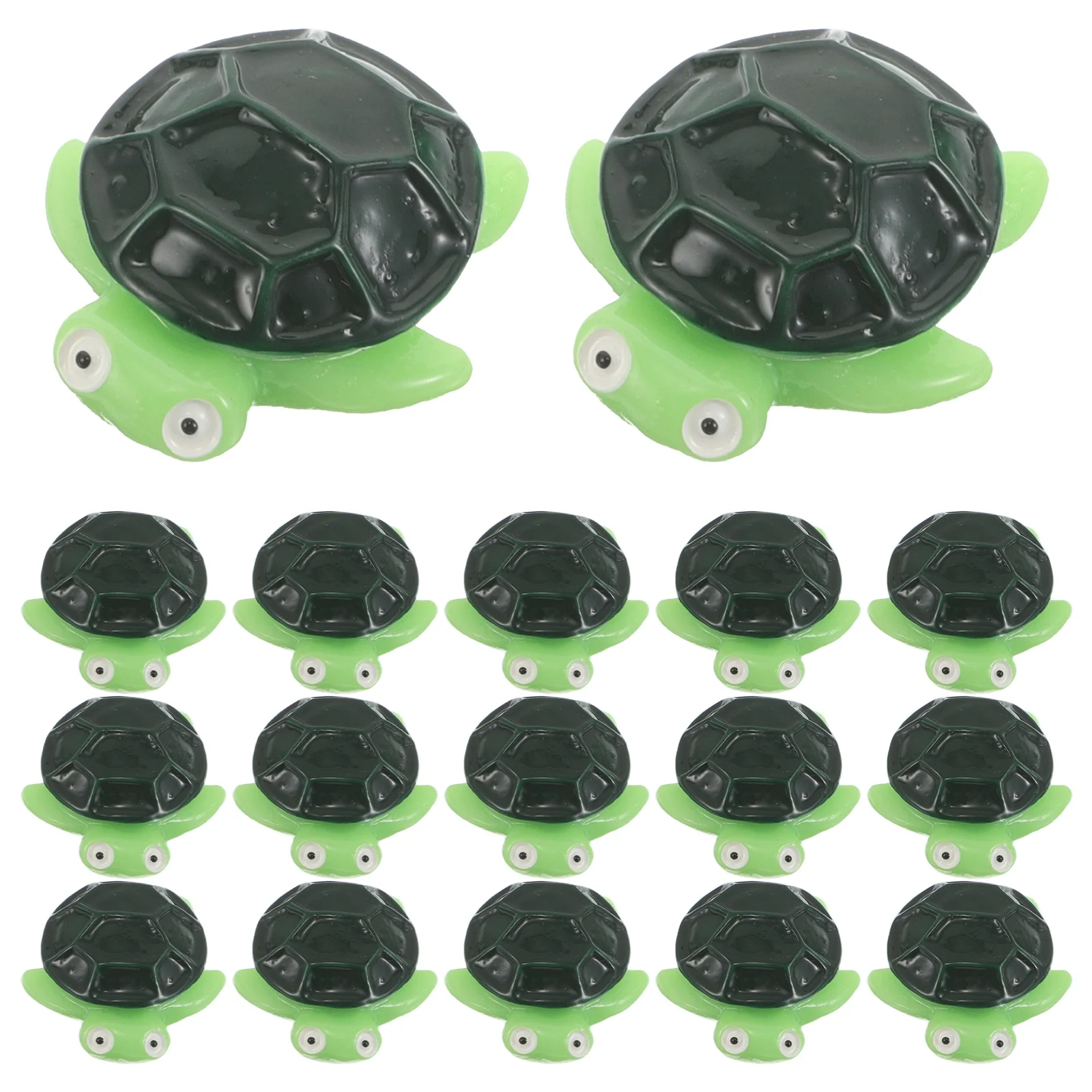 20 قطعة السلاحف البحرية تماثيل مصغرة واقعية الراتنج السلاحف الصغيرة الزينة حوض السمك تررم خزان الأسماك تحت الماء مايكرو