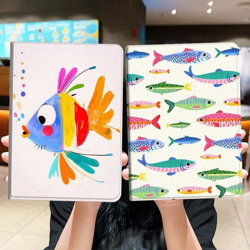 

Красочный чехол для планшета с рисунком рыбок для Lenovo Xiaoxin Legion Pad Tab Pro GT Y700 Gen4 2 11 P11 M10 K10 3rd Plus Gen Gift