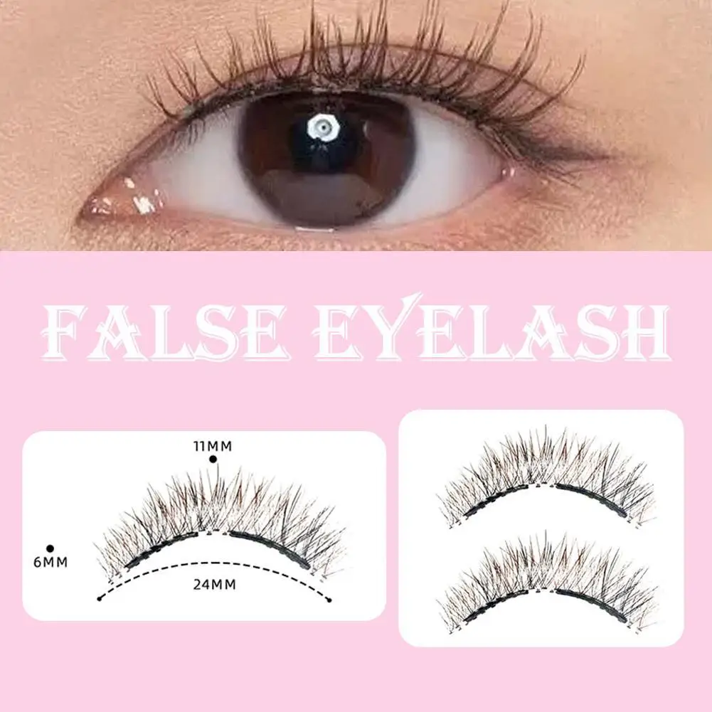 ソフト磁気まつげ、ポータブル磁気つけまつげセット、一体型ボックスアプリケーター、接着剤不要の自然な磁気まつげ