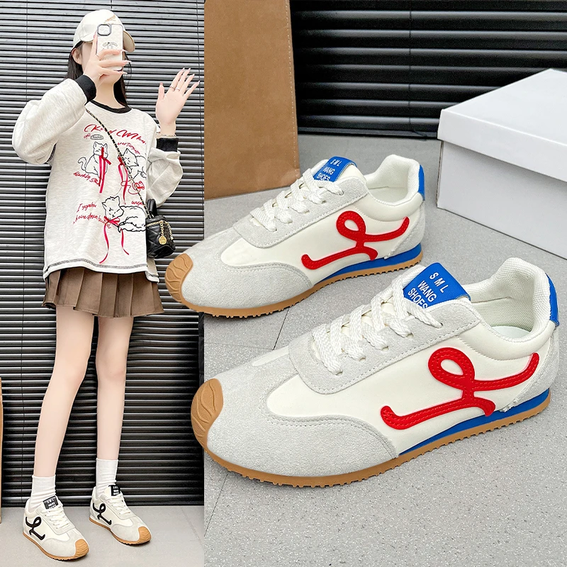 

Женские летние повседневные немецкие тренировочные туфли, модные туфли на плоской подошве, удобные универсальные женские кроссовки, повседневная обувь без уставших ног