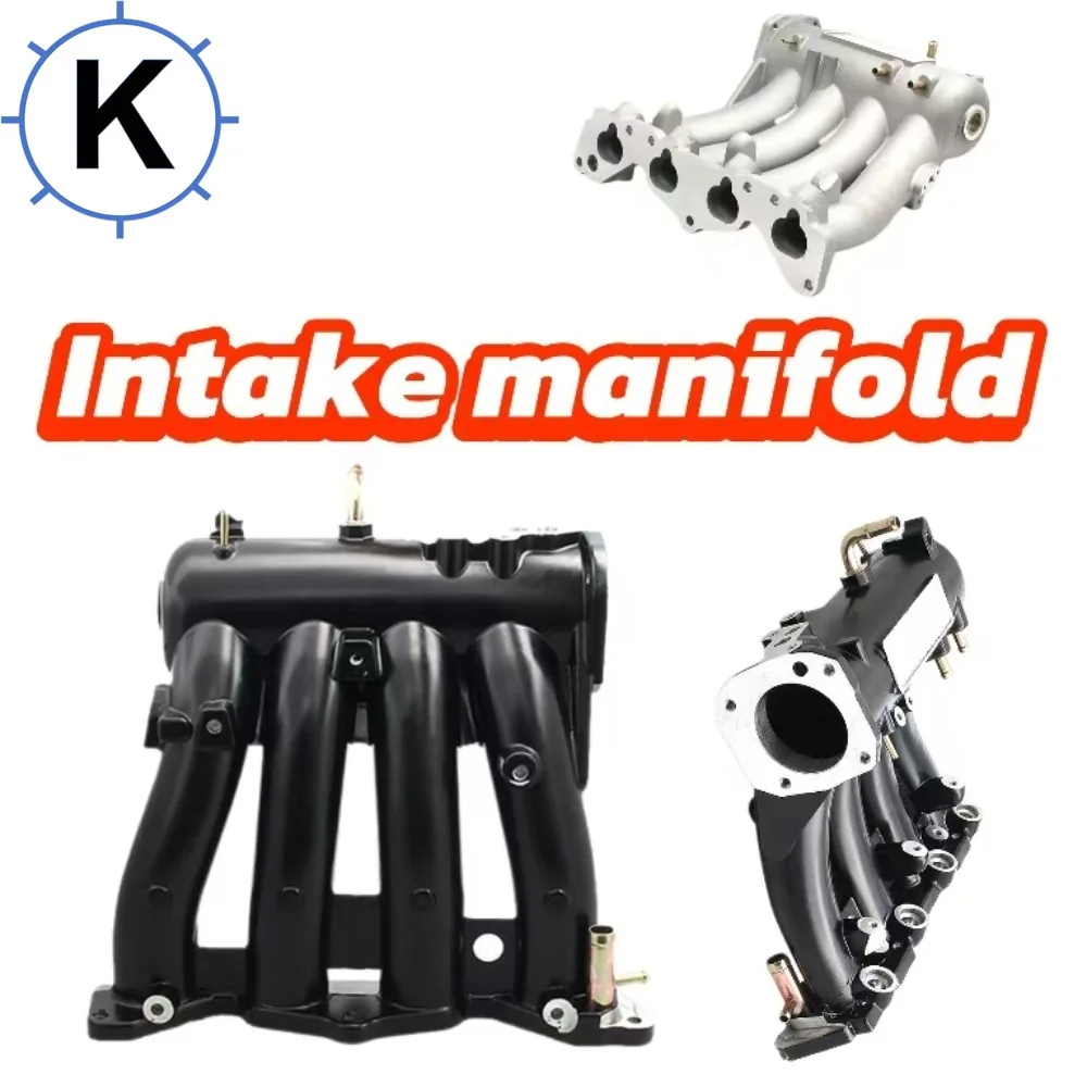 

Intake Manifold Aluminum Compatible with Honda Civic 1988-2000 CRX Del Sol SOHC D Series CX DX EX GX