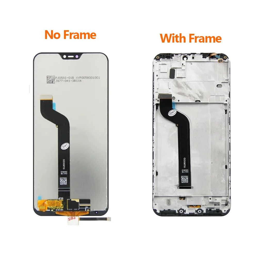 5.84'' Original Display Screen for Xiaomi Mi A2 Lite / A2Lite , Lcd Display Digitizer Assembly for Redmi 6 Pro LCD  With frame