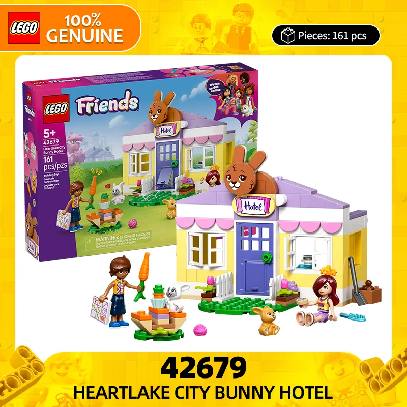 

Lego Building Blocks Friends Series 42679 Heart Lake City Rabbit Hotel Boys and Girls Children's Puzzle Building Blocks Toy Gift