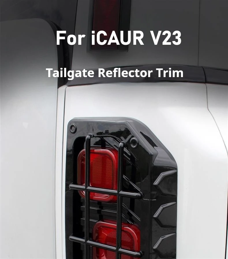 Car Exterior Rear Lamp Frame Tail Lights Cover for ICAUR V23 Modification Part Rear Tail Light Decoration Hoods Body Kit