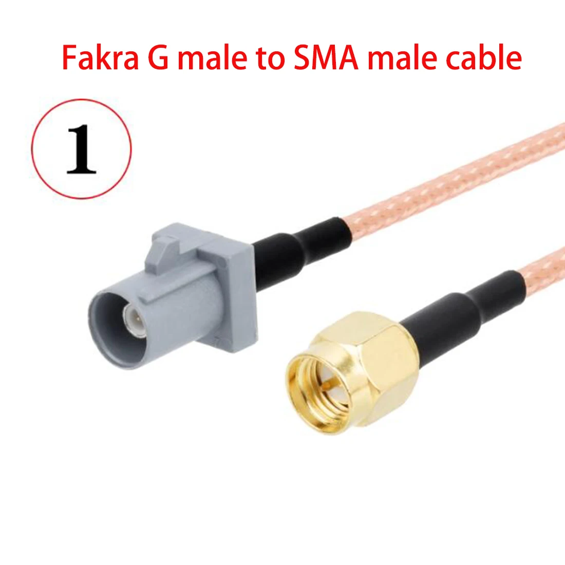 1PC Fakra G Type Male Female Grey Color To SMA Plug Jack Pigtail Cable Adapter RG316 15cm /30cm/50cm/100cm Wholesale for GPS