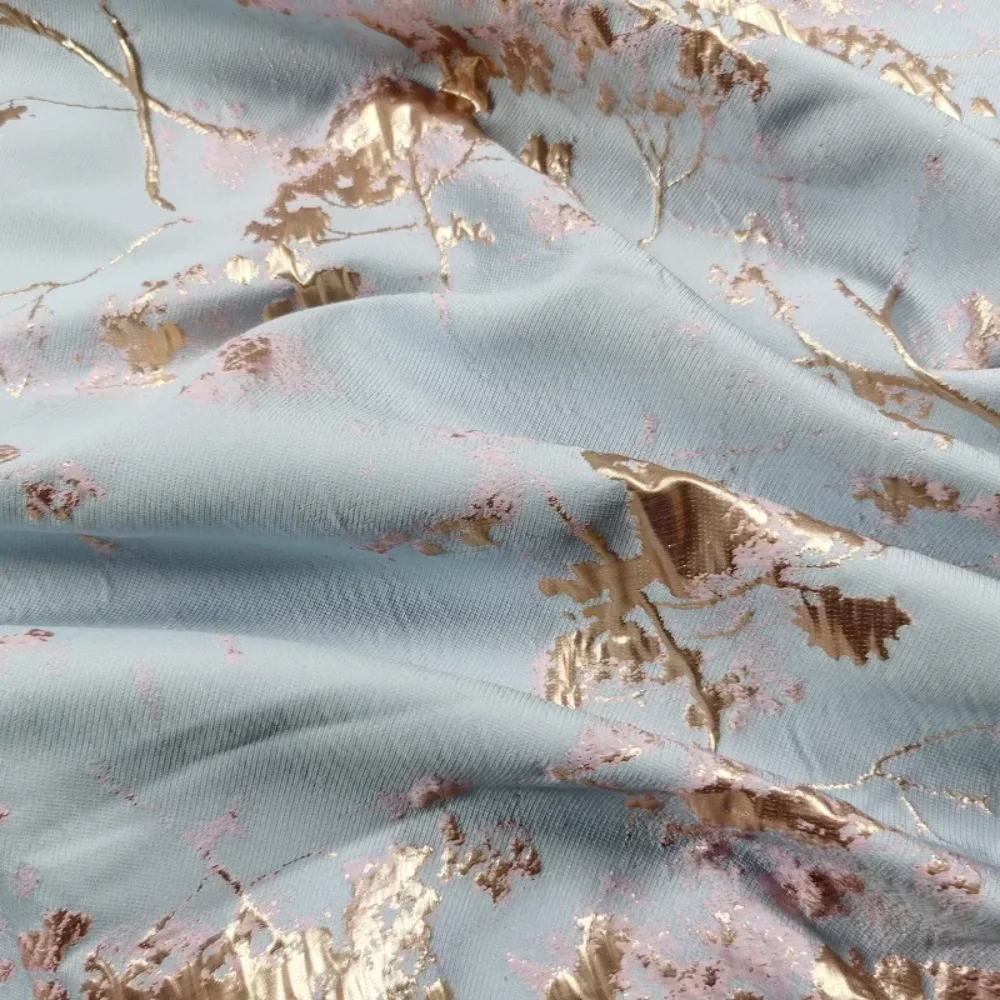 

Brocade Jacquard Fabric Gold Silk Summer Dress Wolesale Cloth by Meter Apparel Sewing Fabrics Polyester Material