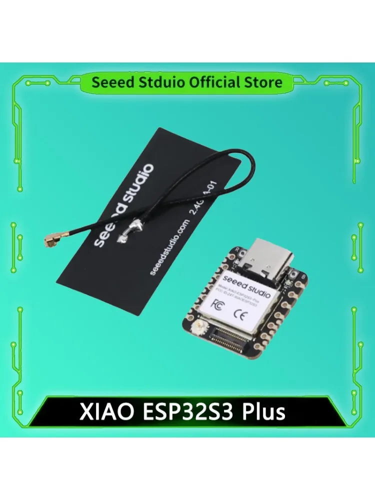 Seeed XIAO ESP32S3 Plus - 20 GPIO, WiFi 2.4GHz, BLE 5.0, 8MB PSRAM, 16MB FLASH, 1/2/3/5/10 szt. ESP32-S3 Dual-core, ładowanie zasilania z baterii — zdjęcie produktu 7