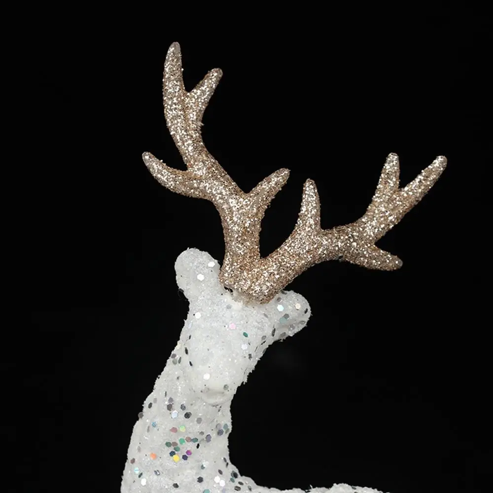 الإبداعية سهلة التركيب سيكا الغزلان تمثال الأيائل اليدوية الأيائل المنمنمات البلاستيك الاصطناعي البسيطة الغزلان عيد الميلاد #6