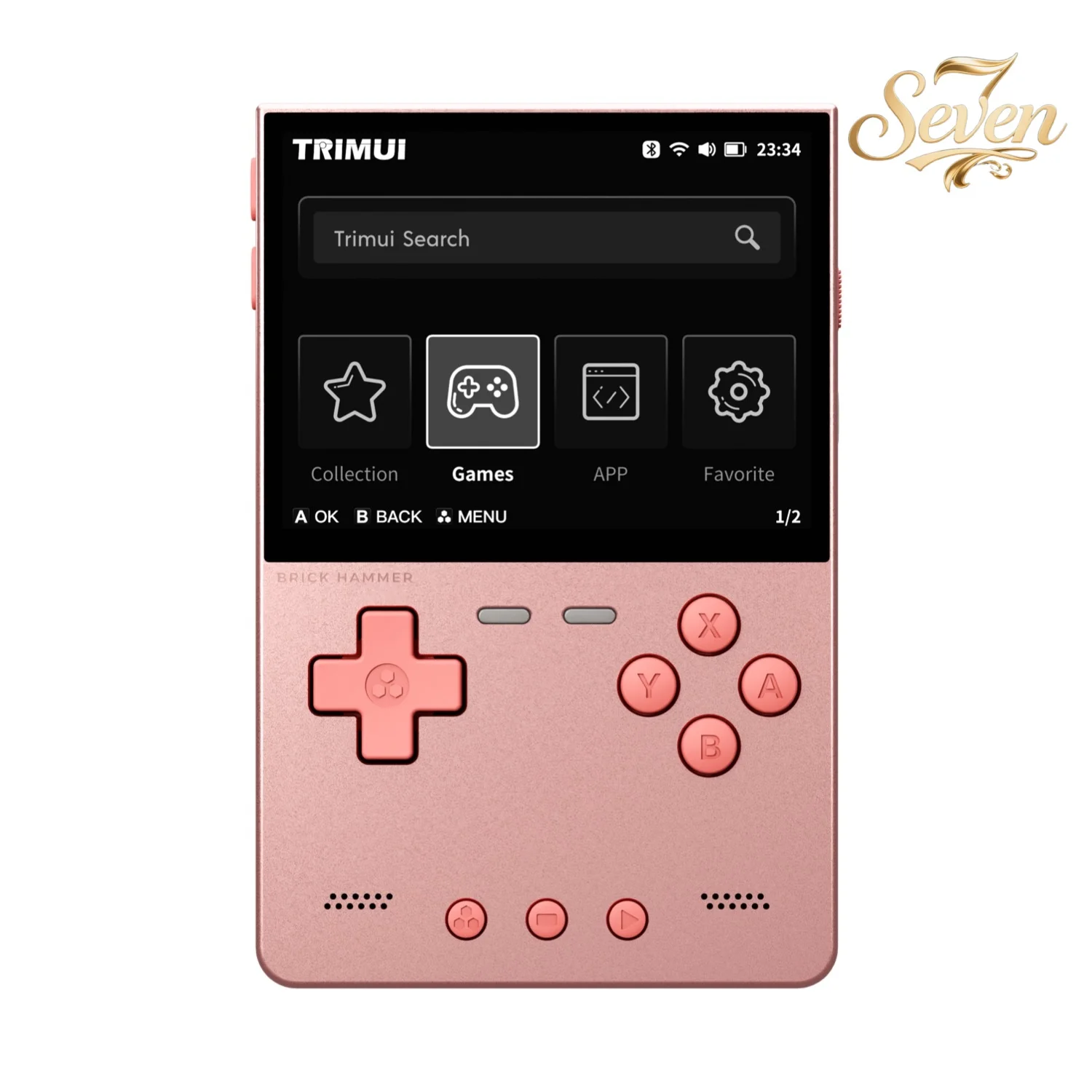 TRIMUI BRICK HAMMER ريترو وحدة تحكم بجهاز لعب محمول 3.2 IPS شاشة نظام لينكس CNC كامل المعادن المحمولة جهاز ألعاب الفيديو هدية #3