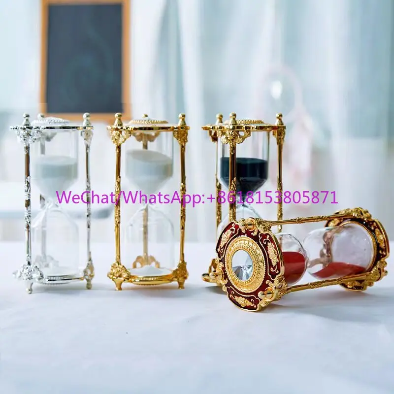 European metal hourglass 15-minute timer creative ornament home accessories
