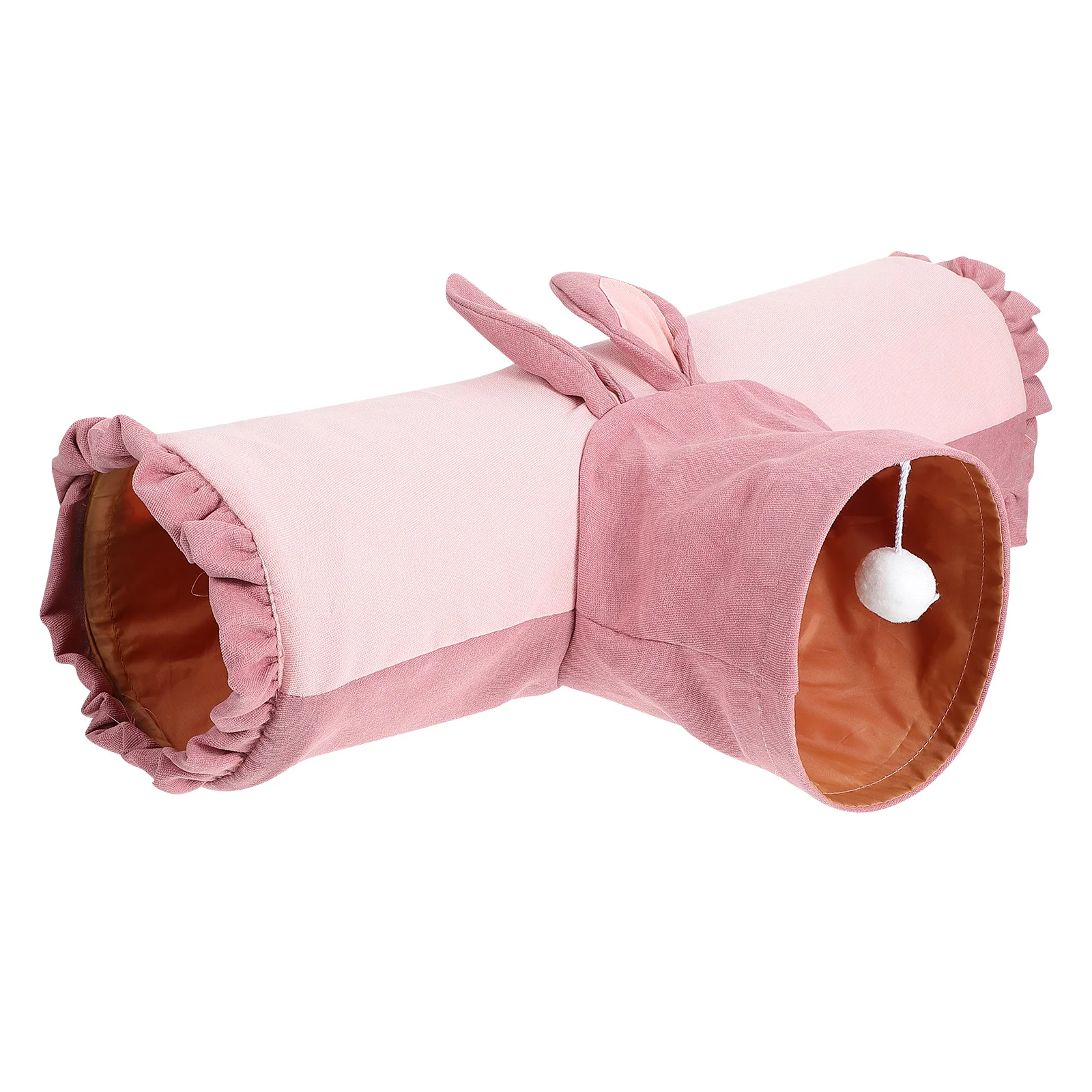

Hamster Tunnel Pet Play Tube Lightweight Portable Rabbit Hideout Bed Three-Way Nest For Rabbit Tunnel Cage Corner Use