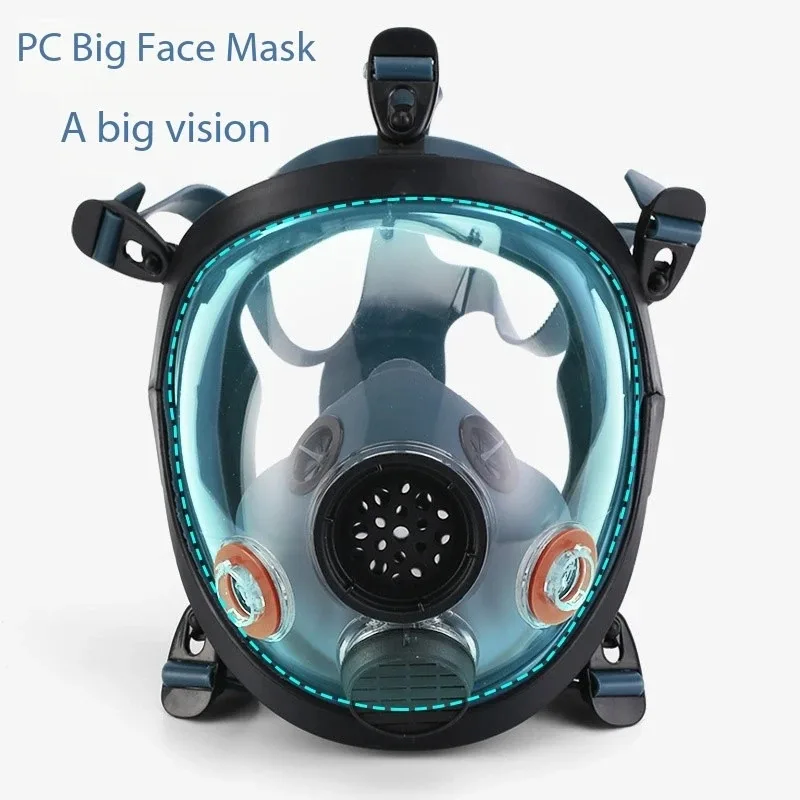 قناع واقٍ، رذاذ مطلي، حماية من الحرائق الكيميائية، مجال رؤية واسع، قناع وجه كامل، غاز حمض والقلويات، قناع غاز 6800 #4
