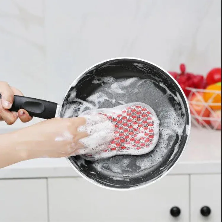 Dish Cloths Sponge Multi Purpose Cleaning Sponge For Tableware Pans And Pots Dishwashing Towels Double Sided Cleaning Brush