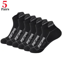 5Pairs/männer Hohe-qualität Baumwolle Socken Sommer herren Atmungsaktive Sport Socken Ankle Socken Beiläufige Dünne stil Laufen Outdoor Socken