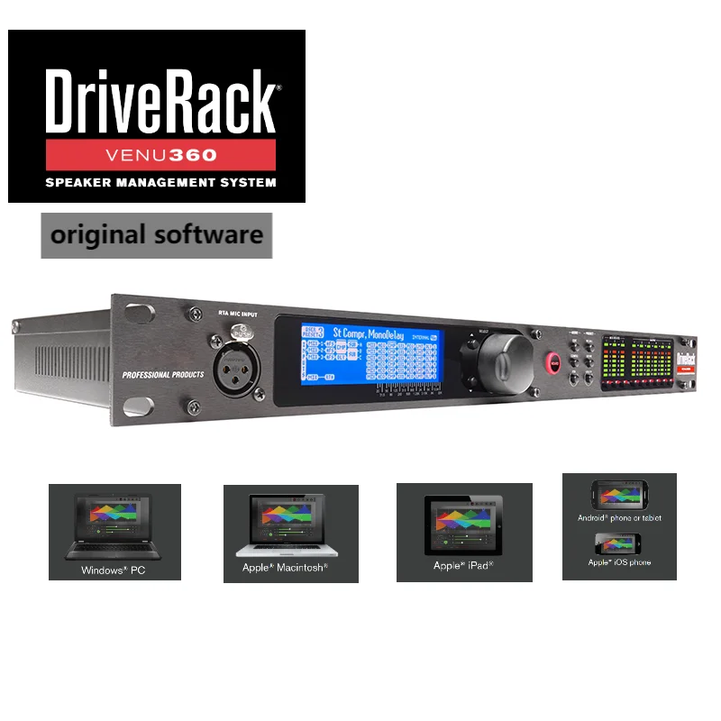 Drive Rack Venu 360 para Barras de Rendimiento 2024 Gestión de Altavoces Procesador de Audio Digital