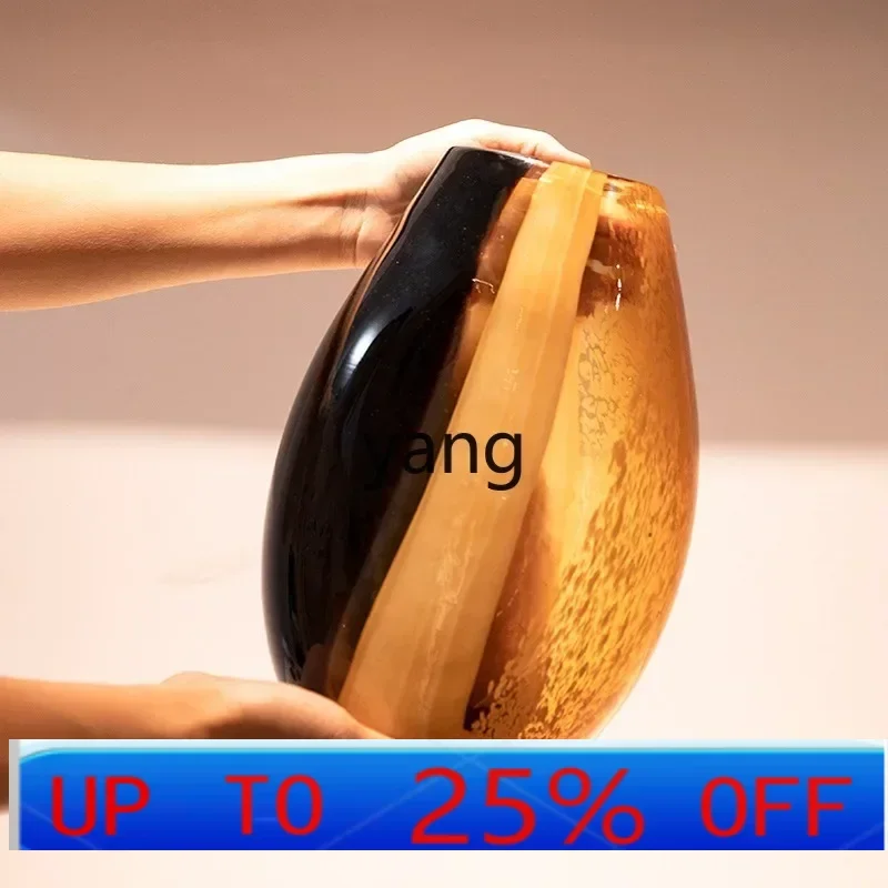 

LTT minimalist hydroponic plant glazed glass vase living room flower device with dried flower jewelry