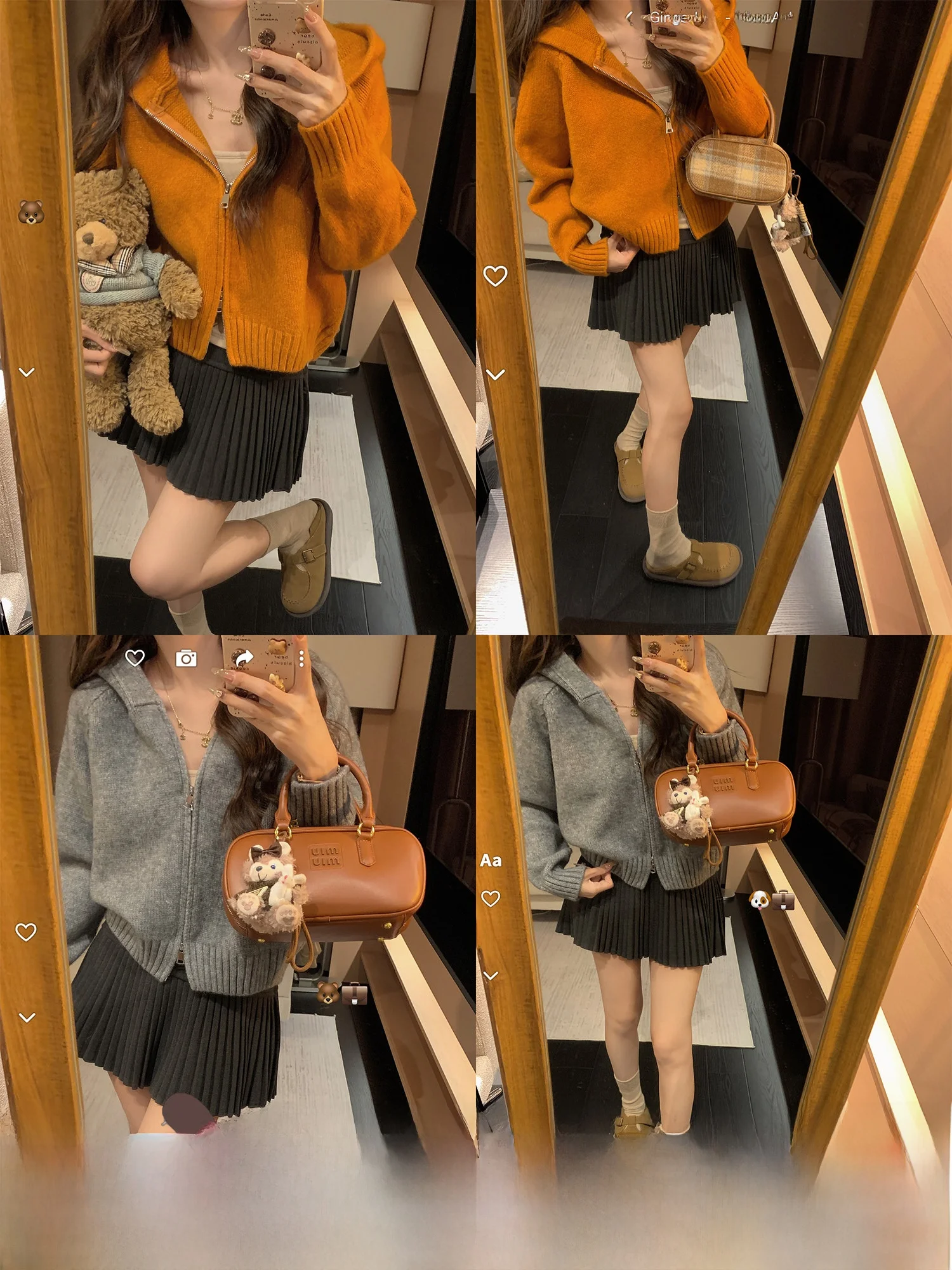 

Мягкий уютный вязаный свитер с капюшоном и двойной молнией, чистый цвет, универсальная теплая верхняя одежда для маленьких фигурок, корейский сле