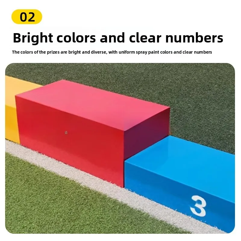 육상 경기용 스틸 단상, 성인 스포츠 대회용 고급 상, 컬러 장비