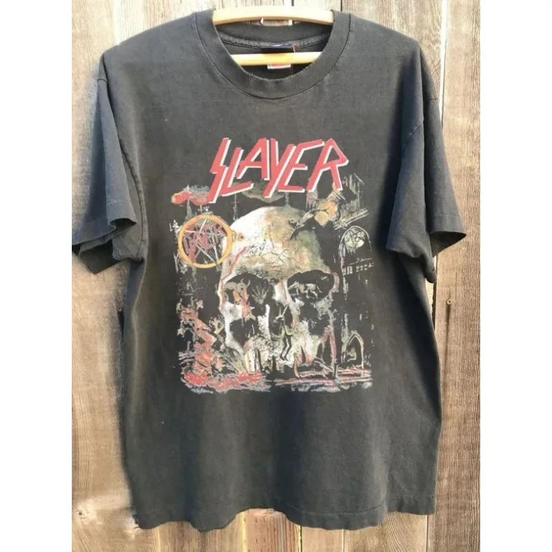 Slayer Band Tour T-shirt Summer New Casual Fashion Unisex T-shirt