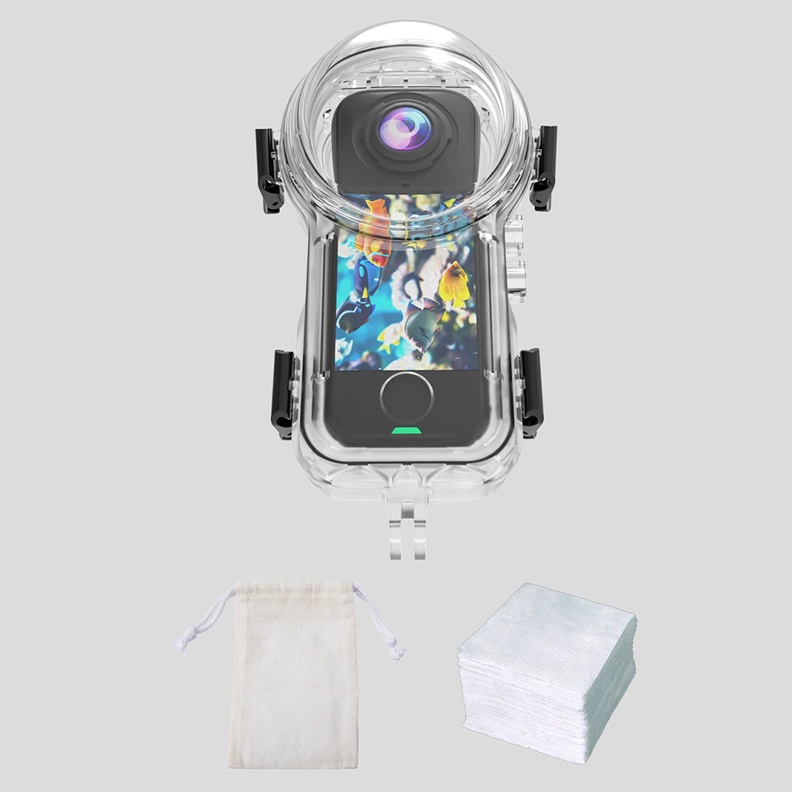 

Невидимый чехол для камеры для дайвинга, водонепроницаемый чехол, защитный чехол, корпус для подводного плавания 50 м, чехол для Insta360 X4, воздушные аксессуары