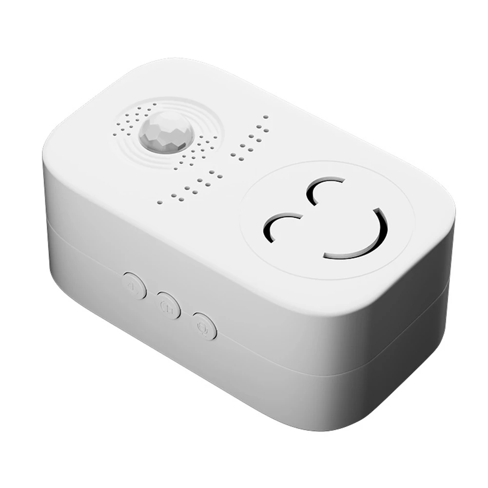 Infrared Motion Sensing Welcome Doorbell for Retail Locations Features 12 Voice Options and Rechargeable Design