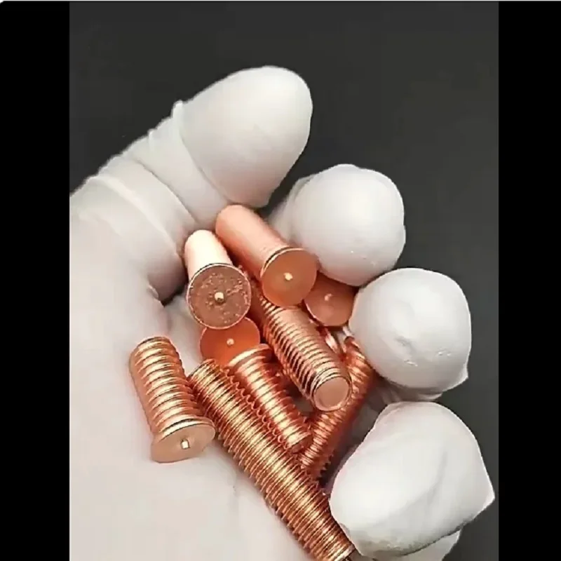 Capacitor Discharge Copper Coated Steel Spot Welding Screws M3 M4 M5 M6 M8 M10 CD Weld Studs Bolt
