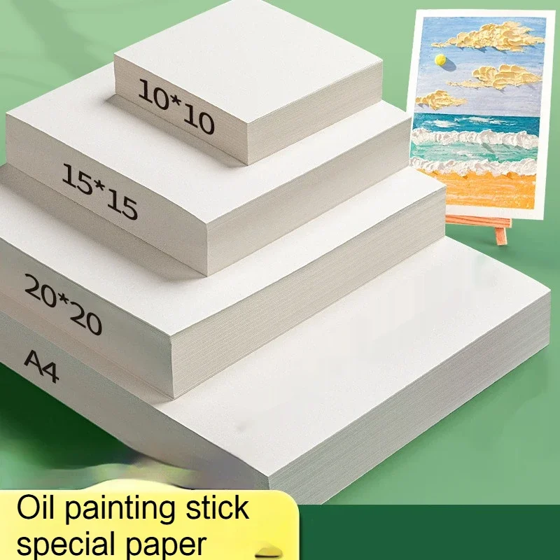 200GSM Oil Pastel Paper Oil Painting Stick Special Paper Blank Drawing A4 Chalk Coloring Crayons Painting Acid Free Cardboard