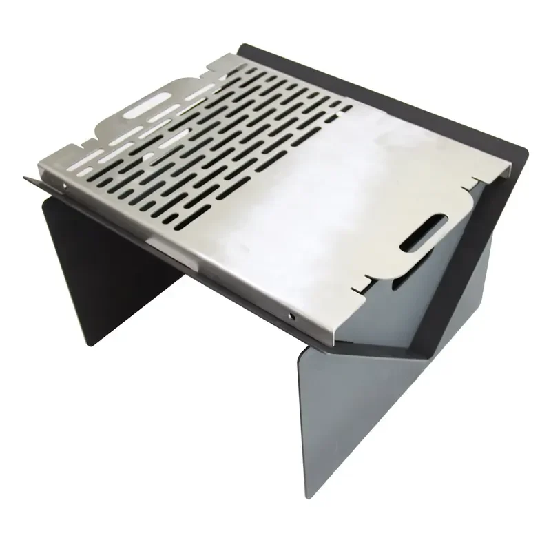 Portable BBQ Grill for Off Road Camping Outdoor Cooking Stainless Steel Barbecue Grate Compact Travel Picnic Gear Off Road