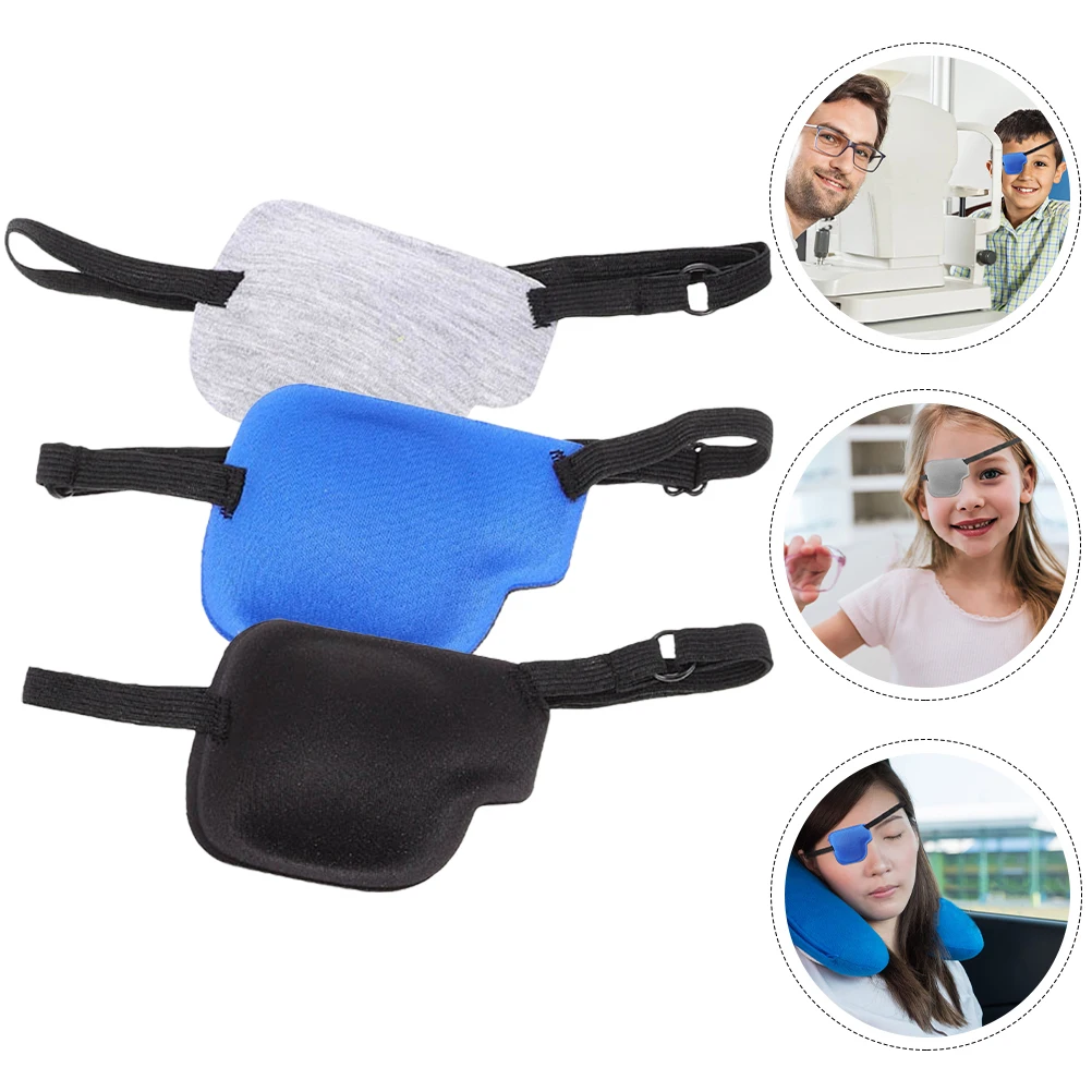 

3pcs 3D Patches Portable Reusable Amblyopia Covers Lightweight Vision Correction Eye Protectors Compact Outdoor Eye Accessories