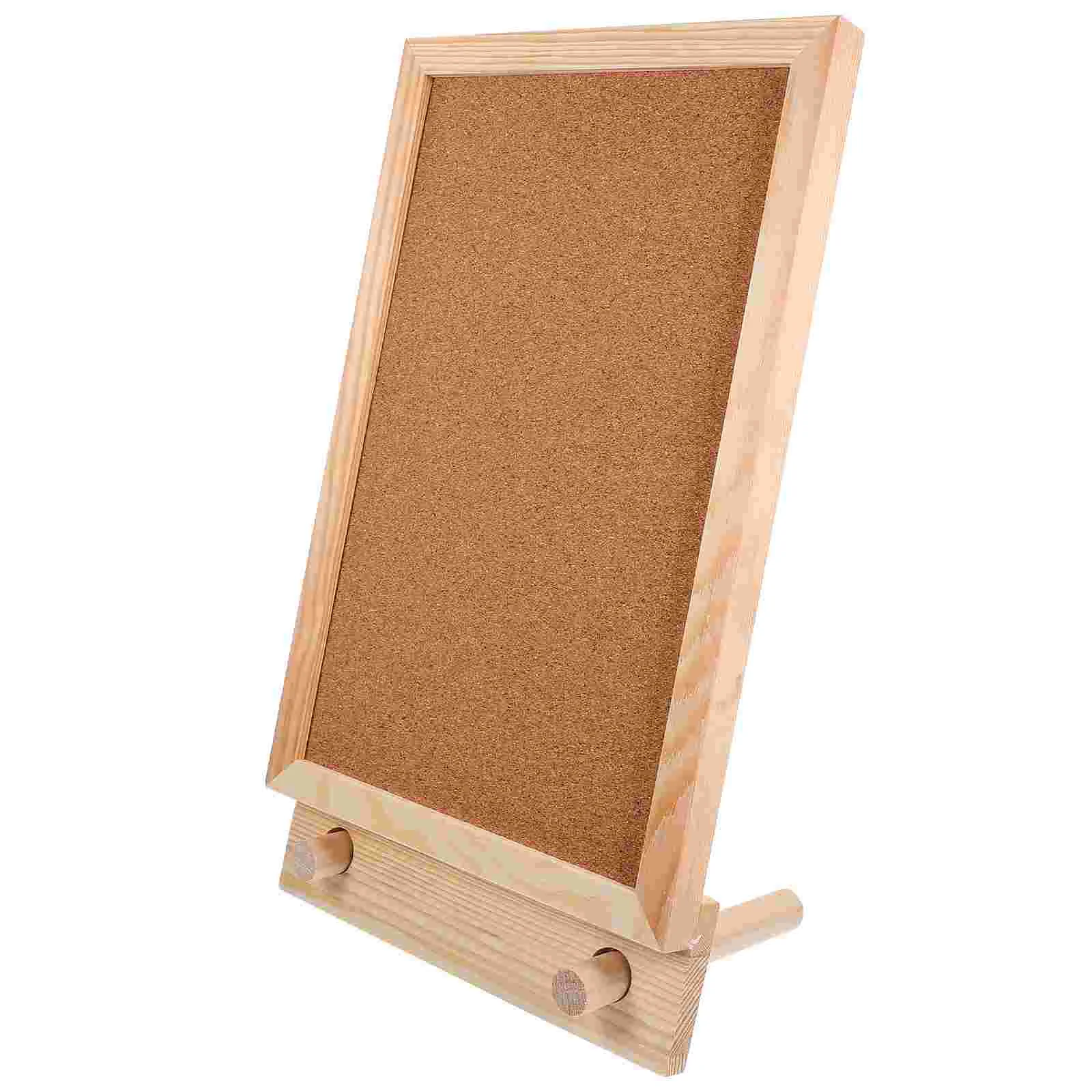 

Desktop Cork Board Notice for Classroom Photo Reminder Bulletin Office Wooden Announcement