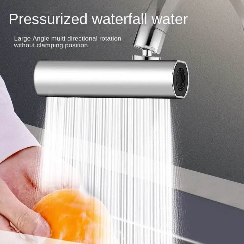 4 Modes Waterfall Kitchen Faucet Extender Sprayer Head Filter Diffuser Water Saving Nozzle Faucet Connector Mixers Tap Accessory