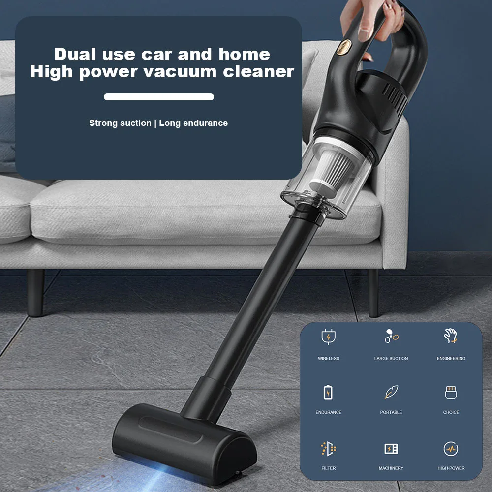 Handheld Household Vacuum Cleaner Easy-use Lightweight Hangable Dust Collectors Valentine's Day Gift