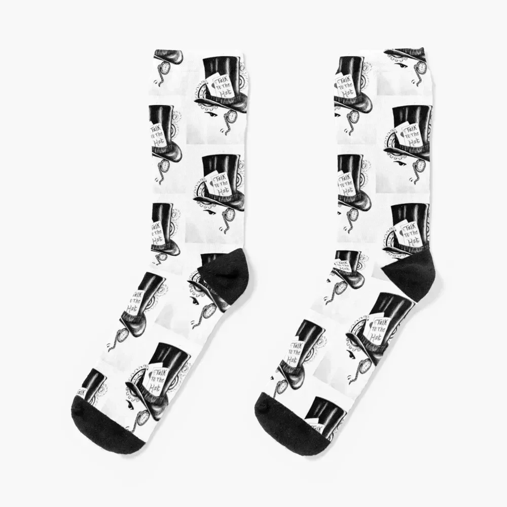 Talk to the Hat Socks new year snow Men's Socks Luxury Women's