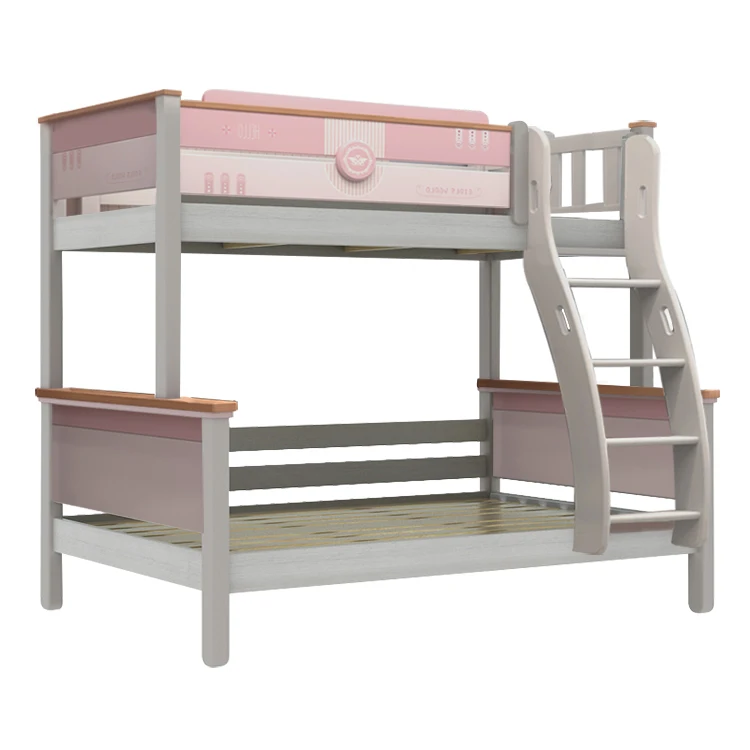 Cheap Price Wooden Bed Children Bunk Beds With Slides For Kids Boys Bedroom Furniture