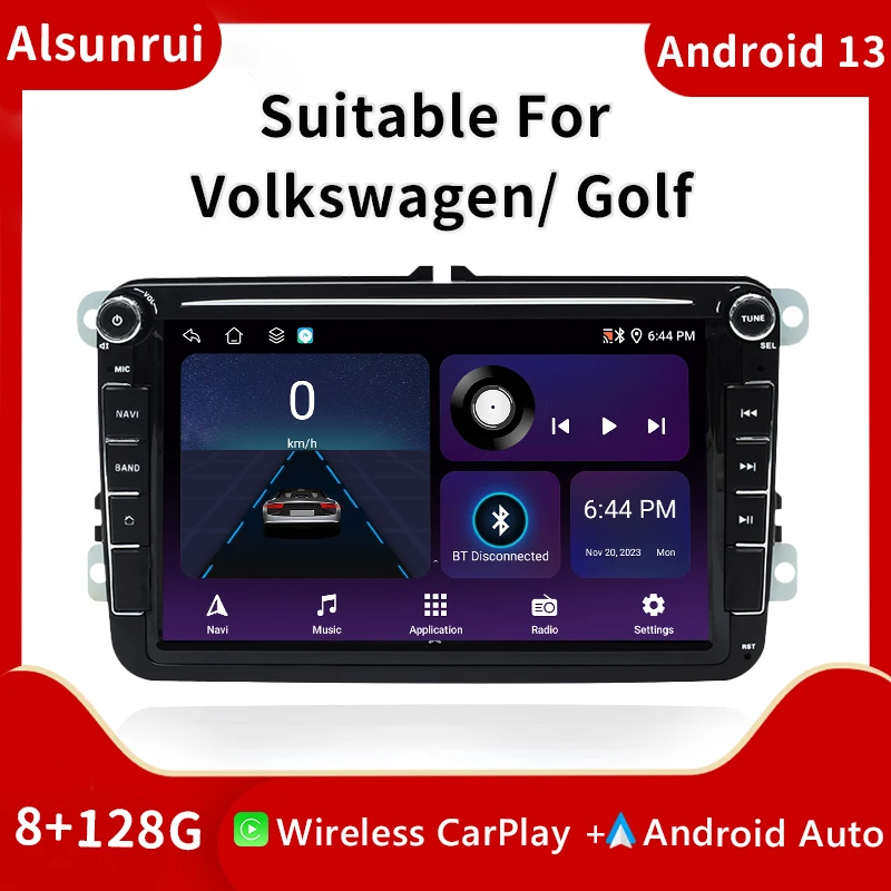 AutoRadio 2 din Android 12 For Amarok Volksagen VW Passat B6 B7 CC T5 Skoda Octavia2 Tiguan Leon Golf 56 Multimedia Carplay Navi