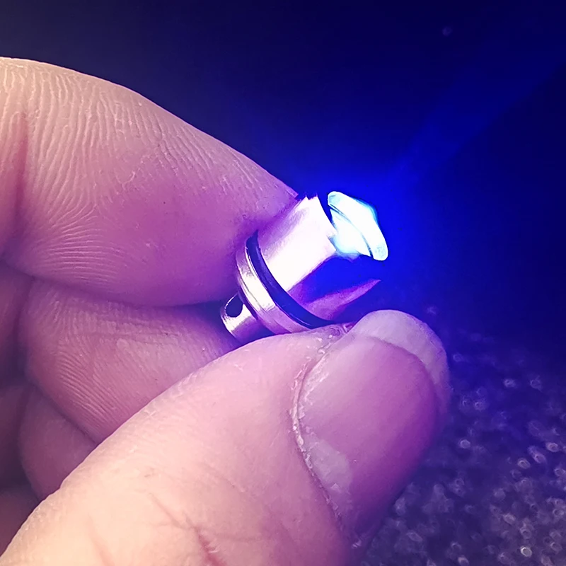 Light Bulb Lamp Luminous Electronic Color Model Mini DIY Toy Parts Button Small Decorative Bead Manual Iron Handwork 10 PCs #3