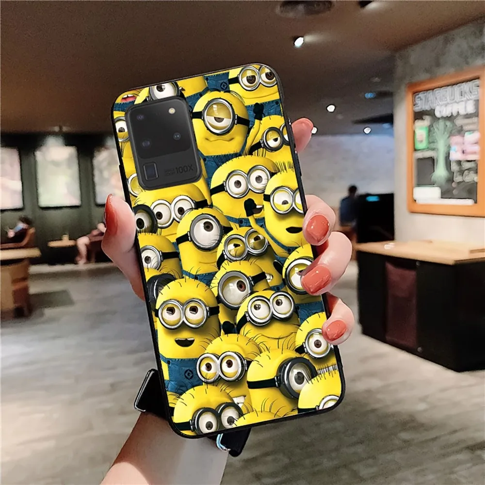 Cartoon Lovely Cute M-Minions Mousepad For Samsung S 9 10 20 21 22 23 30 23 24 plus lite Ultra FE S10lite Fundas