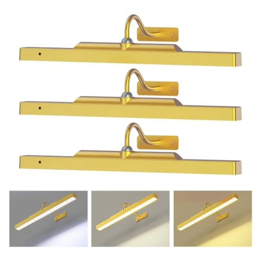 

Picture Light - 6in Picture Lights for Wall, 5000mAh Wireless Rechargeable Battery Picture Lights, Wall Light, Art Display Ligh