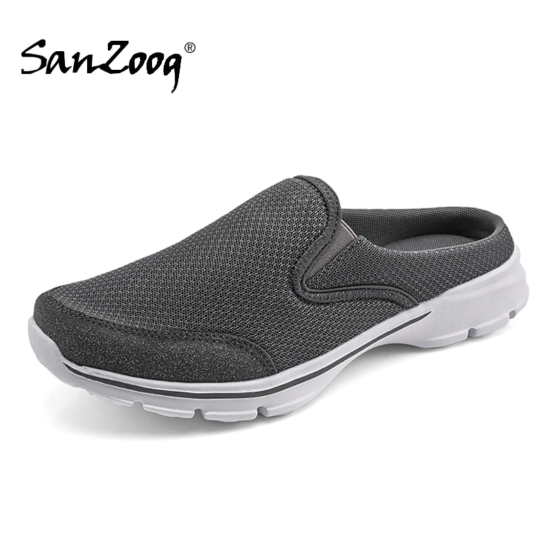 Summer Half Shoes For Men Women Slides Slippers Slip On Shoes Couples Plus Size 47 48 Lightweight For Dropshipping