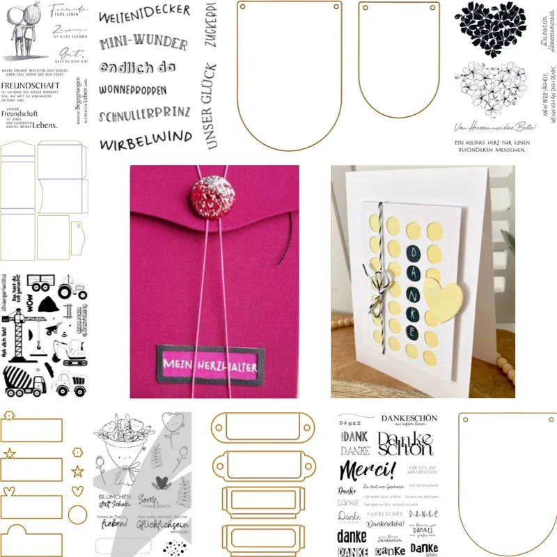 Kleine runde ABC Friends for Life-Stanzformen, Scrapbook, Tagebuch, Dekoration, Schablone, Prägevorlage, DIY-Grußkarte, handgefertigt