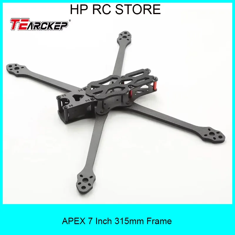 APEX Kit de estrutura de quadricóptero de fibra de carbono de 7 polegadas 315 mm - Braço grosso de 5,5 mm para FPV Freestyle e RC Racing Drone DIY Build